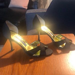 Manolo Blahnik silk heels